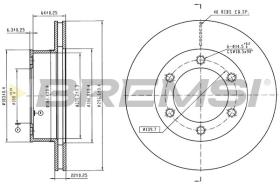 Bremsi CD6515V - DISCO DE FRENO | BRAKE DISCS