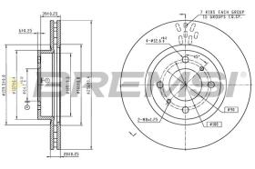Bremsi CD6545V - DISCO DE FRENO | BRAKE DISCS