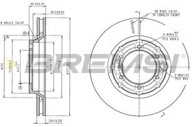 Bremsi CD6572V - DISCO DE FRENO | BRAKE DISCS