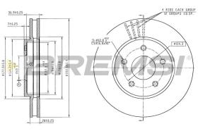 Bremsi CD6593V - DISCO DE FRENO | BRAKE DISCS