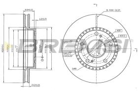 Bremsi CD6599V - DISCO DE FRENO | BRAKE DISCS