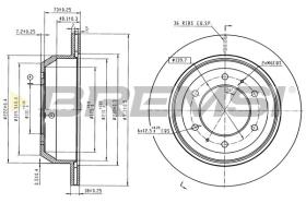 Bremsi CD6635V - DISCO DE FRENO | BRAKE DISCS