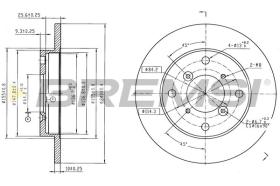 Bremsi CD6637S - DISCO DE FRENO | BRAKE DISCS