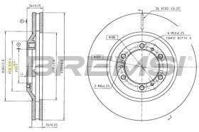 Bremsi CD6638V - DISCO DE FRENO | BRAKE DISCS