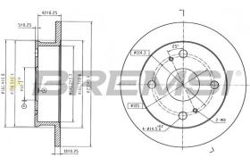 Bremsi CD6642S - DISCO DE FRENO | BRAKE DISCS