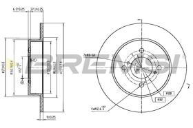 Bremsi CD6645S - DISCO DE FRENO | BRAKE DISCS