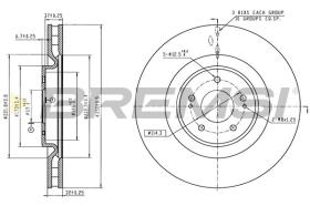Bremsi CD6657V - DISCO DE FRENO | BRAKE DISCS