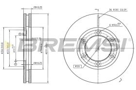 Bremsi CD6662V - DISCO DE FRENO | BRAKE DISCS