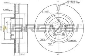 Bremsi CD6664V - DISCO DE FRENO | BRAKE DISCS