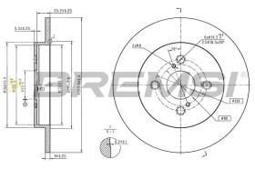 Bremsi CD6676S - DISCO DE FRENO | BRAKE DISCS