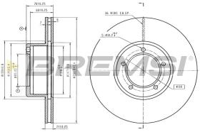 Bremsi CD6681V - DISCO DE FRENO | BRAKE DISCS