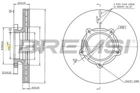 Bremsi CD6682V - DISCO DE FRENO | BRAKE DISCS