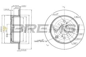 Bremsi CD6686S - DISCO DE FRENO | BRAKE DISCS