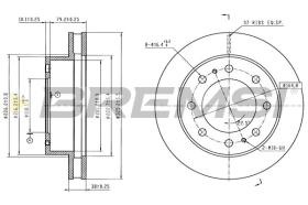 Bremsi CD6700V - DISCO DE FRENO | BRAKE DISCS