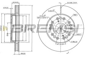 Bremsi CD6704V - DISCO DE FRENO | BRAKE DISCS