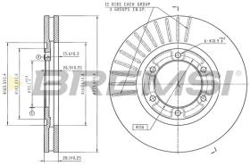 Bremsi CD6708V - DISCO DE FRENO | BRAKE DISCS