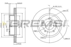 Bremsi CD6709V - DISCO DE FRENO | BRAKE DISCS