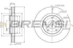 Bremsi CD6713V - DISCO DE FRENO | BRAKE DISCS
