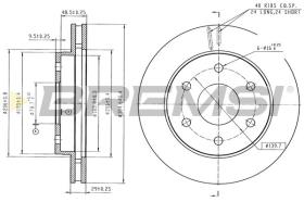 Bremsi CD6719V - DISCO DE FRENO | BRAKE DISCS