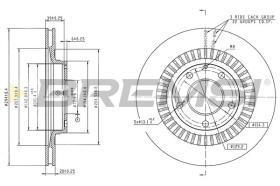 Bremsi CD6727V - DISCO DE FRENO | BRAKE DISCS
