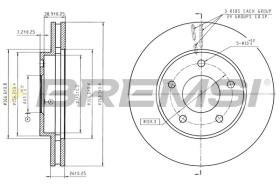 Bremsi CD6742V - DISCO DE FRENO | BRAKE DISCS