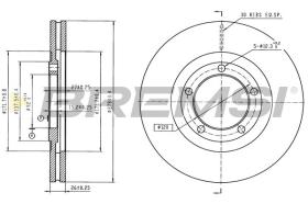 Bremsi CD6750V - DISCO DE FRENO | BRAKE DISCS