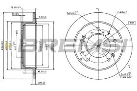 Bremsi CD6751S - DISCO DE FRENO | BRAKE DISCS