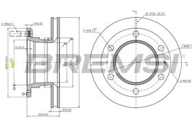 Bremsi CD6754V - DISCO DE FRENO | BRAKE DISCS