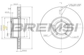 Bremsi CD6771V - DISCO DE FRENO | BRAKE DISCS