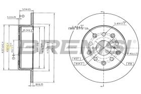 Bremsi CD6784S - DISCO DE FRENO | BRAKE DISCS