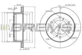 Bremsi CD6792V - DISCO DE FRENO | BRAKE DISCS