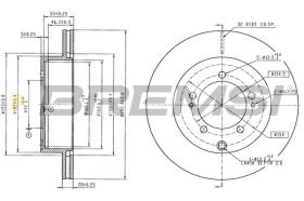 Bremsi CD6809V - DISCO DE FRENO | BRAKE DISCS