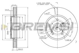 Bremsi CD6816V - DISCO DE FRENO | BRAKE DISCS