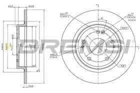 Bremsi CD6844S - DISCO DE FRENO | BRAKE DISCS
