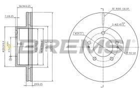 Bremsi CD6864V - DISCO DE FRENO | BRAKE DISCS