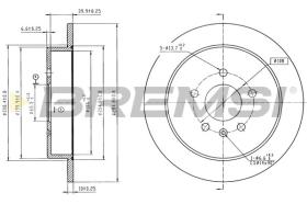 Bremsi CD6878S - DISCO DE FRENO | BRAKE DISCS