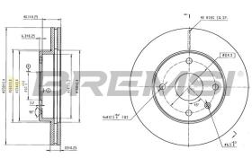 Bremsi CD6893V - DISCO DE FRENO | BRAKE DISCS