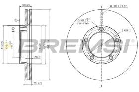 Bremsi CD6895V - DISCO DE FRENO | BRAKE DISCS