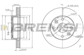 Bremsi CD6900V - DISCO DE FRENO | BRAKE DISCS