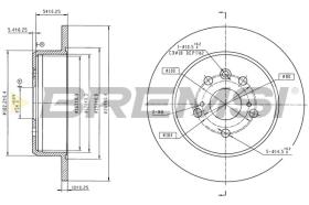 Bremsi CD6902S - DISCO DE FRENO | BRAKE DISCS