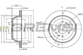 Bremsi CD6905V - DISCO DE FRENO | BRAKE DISCS