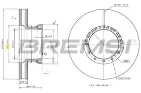 Bremsi CD6908V - DISCO DE FRENO | BRAKE DISCS