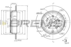 Bremsi CD6915S - DISCO DE FRENO | BRAKE DISCS