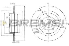 Bremsi CD6916S - DISCO DE FRENO | BRAKE DISCS
