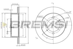 Bremsi CD6918S - DISCO DE FRENO | BRAKE DISCS