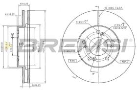 Bremsi CD6921V - DISCO DE FRENO | BRAKE DISCS
