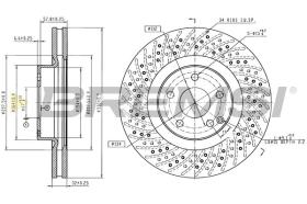 Bremsi CD7458V - DISCO DE FRENO | BRAKE DISCS