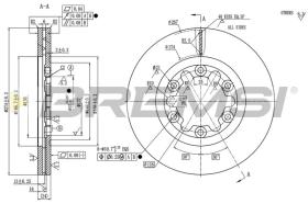 Bremsi CD7921V - DISCO DE FRENO | BRAKE DISCS