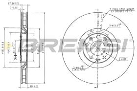 Bremsi CD8211V - DISCO DE FRENO | BRAKE DISCS