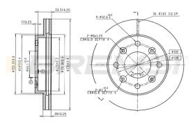 Bremsi CD8255V - DISCO DE FRENO | BRAKE DISCS